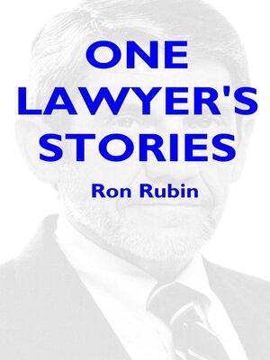 cover image of One Lawyer's Stories